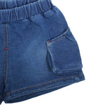 Blue Denim Girls Short Lenght Shorts - Lil Lollipop