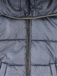 Grey Front Zipper Jacket