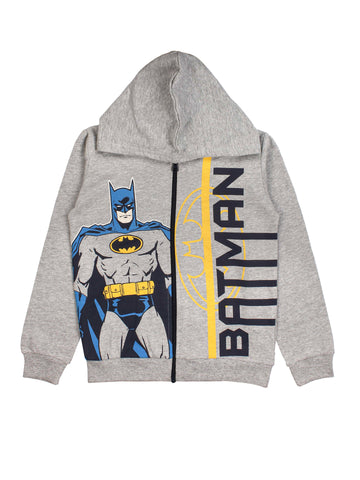 Grey Hooded Batman Sweatshirt