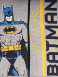 Batman Grey Printed Hooded Sweatshirt With Blue Lower