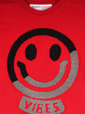 Red Smile Print Full Sleeve Tshirt