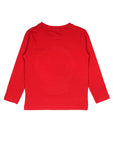 Red Smile Print Full Sleeve Tshirt