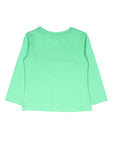 Green Round Neck Full Sleeve Top