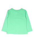 Green Round Neck Full Sleeve Top