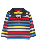 Full Sleeve Striped Collared T-Shirt