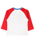 Red Grey T-Shirt With Lower