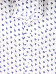 White Blue Printed Shirt
