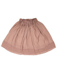 Beige Short Cotton Skirt