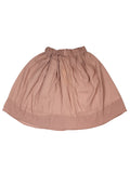 Beige Short Cotton Skirt