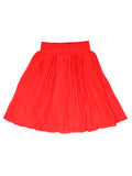 Red Cotton Short Skirt