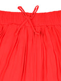 Red Cotton Short Skirt