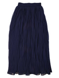 Navy Blue Skirt With Pleats