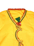 Yellow Collar Kurta With Dhoti