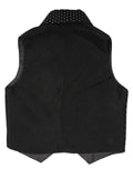 Black Polka Dot Waist Coat With Black Trouser