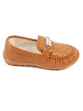 Tan Leatherette Loafers