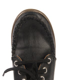 Black Leatherette Lace Up Shoes
