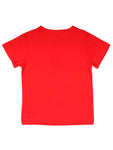 Red Half Sleeve T-Shirt With Fish Print