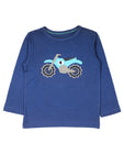 Blue Bike Print Full Sleeve T-Shirt