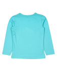 Blue Round Neck Full Sleeve Top