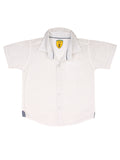 White Regular Collar Half Sleeve Shirt