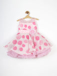 Pink Flower Print Party Frock