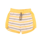 Yellow White Stripe Hosiery Shorts