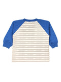 Blue White Striped Full Sleeve Sweatshirt With Lower