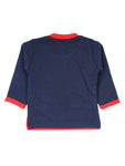 Navy Blue Red Motoring Sweatshirt With Lower
