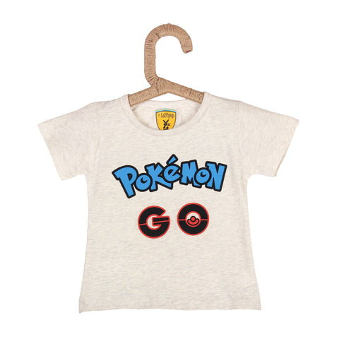 Pokemon Go White Melange Tshirt