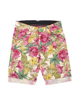 Multi Colour Leaf Print Shorts