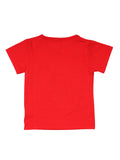 Boys Girls Construction Print Red Tshirt