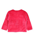 Pink Front Open Sweatshirt With Navy Blue Lower