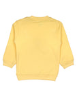 Yellow Butterfly Print Sweatshirt With Cream Lower