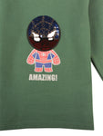 Green Spiderman Sweatshirt