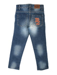 Blue Mild Distressed Jeans