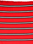 Red Striped Off Shoulder Top
