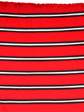 Red Striped Off Shoulder Top
