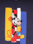 Navy Blue Mickey Print T-Shirt