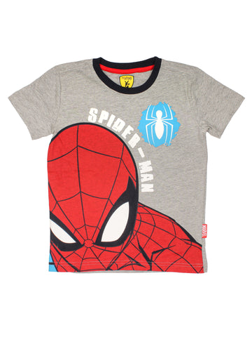 Spider-Man Grey Cotton T-Shirt