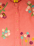 Orange Flower Embroidered Sweater