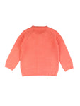 Orange Flower Embroidered Sweater