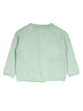 Green Front Open Bunny Sweater