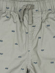 Grey Printed Cotton Shorts