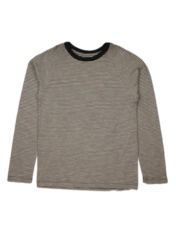 Grey Striped Full Sleeve T-Shirt