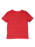 Red Striped Henley T-Shirt