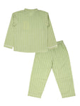 Green Check Print Cotton Night Suit