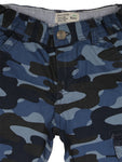 Blue Camouflage Cargo Jeans