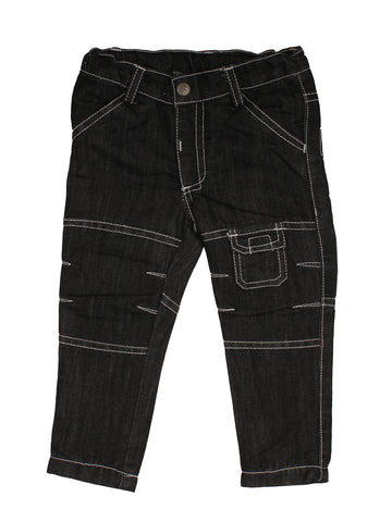 Mild Distressed Black Jeans