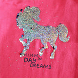 Horse Sequenced Pink Top - Lil Lollipop