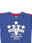 Blue Varsity Sweatshirt With Lower